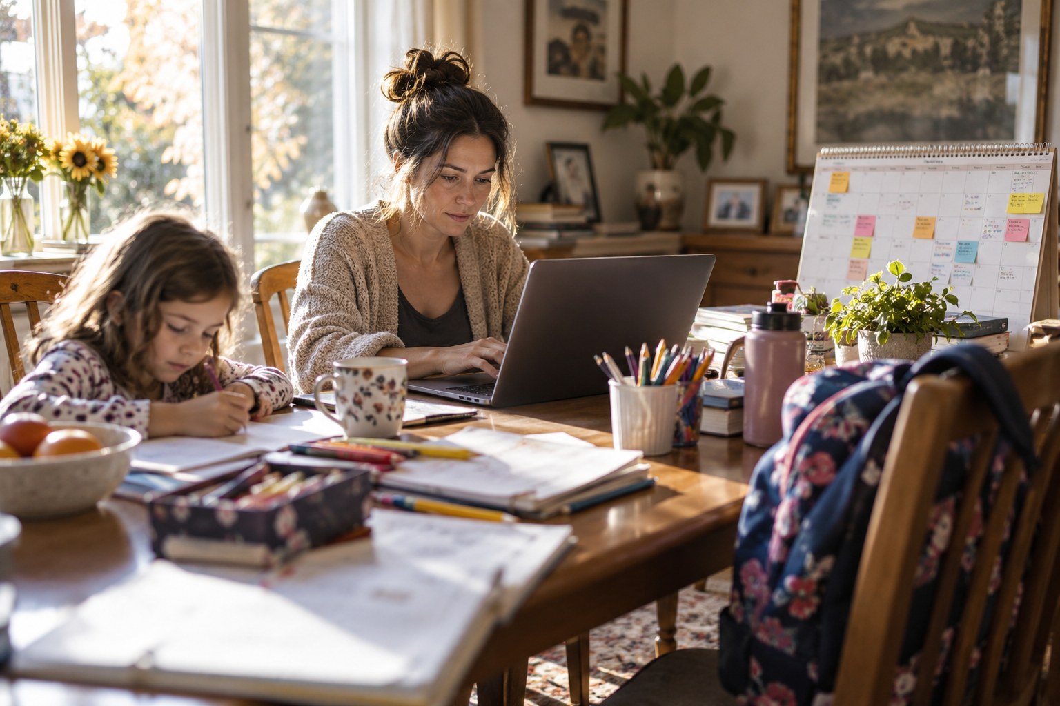 Famille entrepreneur : organiser le foyer et l'activité sur le même calendrier